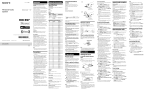 Sony XDR-DS16iPN Operating instructions
