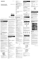 Sony RDP-XF300IP Operating instructions