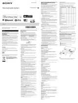 Sony SRS-X7 Reference guide