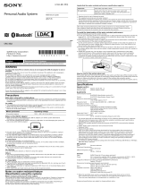 Sony SRS-XB2 Reference guide