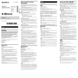 Sony SRS-BTV5 Reference guide