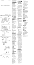 Sony SRS-D8 Operating instructions