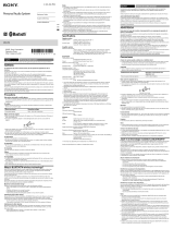 Sony SRS-X55 Reference guide