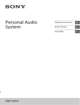 Sony CMT-X3CD User manual