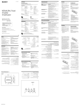 Sony XM-ZZR3301 Operating instructions