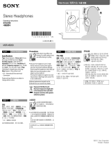 Sony MDR-XB200 User manual