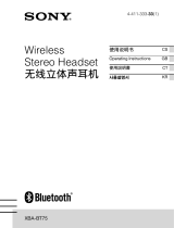 Sony XBA-BT75 User manual