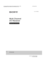 Sony STR-DN1030 Operating instructions