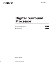 Sony SDP-E800 Operating instructions