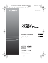 Sony DVP-FX720 Operating instructions