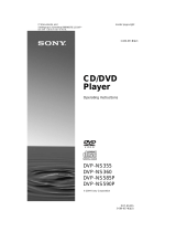 Sony DVP-NS355 Operating instructions