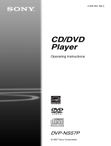 Sony DVP-NS57P Operating instructions