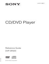 Sony DVP-SR320 Reference guide