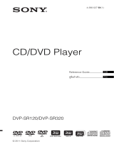 Sony DVP-SR320 Owner's manual