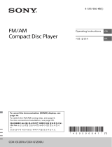 Sony CDX-G1200U Operating instructions