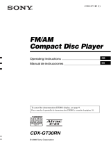 Sony CDX-GT30RN User manual