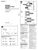 Sony CDX-F5700 Installation guide
