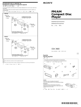 Sony CDX-3600 Installation guide