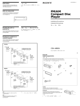 Sony CDX-4800X Installation guide