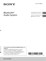 Sony MEX-N4200BT Owner's manual