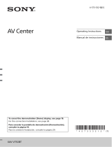 Sony XAV-V750BT Operating instructions