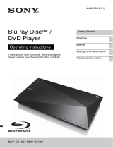 Sony BDP-S4100 Operating instructions