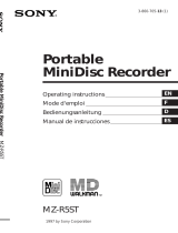 Sony MZ-R5ST User manual