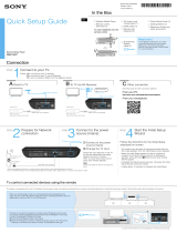Sony NSZ-GS7 Quick start guide