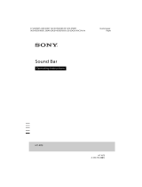 Sony HT-NT3 Operating instructions