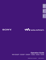 Sony NW-E002 Operating instructions