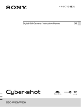 Sony DSC-W630 Operating instructions