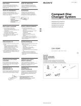 Sony CDX-454RF Installation guide