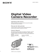 Sony DCR-TRV7 User manual