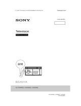 Sony KD-75X9400E Reference guide