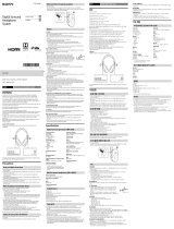 Sony WH-L600 Reference guide