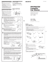 Sony XR-C7300 Installation guide