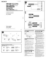 Sony XR-CA420X User manual