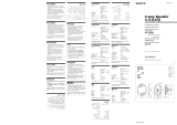 Sony XS-GF6932X Operating instructions