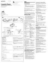 Sony WM-EX526 User manual