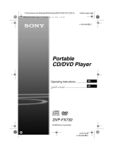 Sony DVP-FX730 Operating instructions