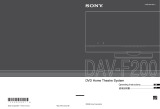 Sony DAV-F200 User manual