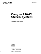 Sony LBT-XB66KS Operating instructions