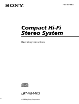 Sony LBT-XB44KS Operating instructions