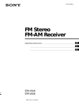 Sony STR-V818 Operating instructions