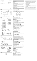 Sony MDR-EX600 User manual