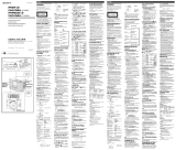 Sony ICF-CD823 Operating instructions