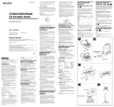 Sony ICF-CD73V Operating instructions
