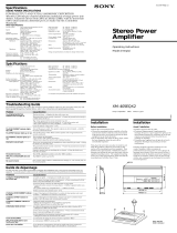 Sony XM-405EQX2 Operating instructions