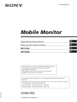 Sony XVM-F65 Operating instructions