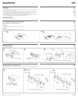 Sony XR-7850 Installation guide